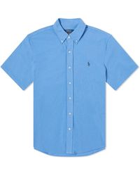 Polo Ralph Lauren - Short Sleeve Button Down Pique Shirt - Lyst