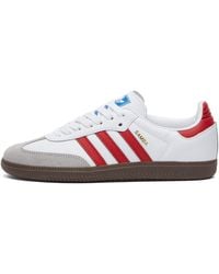 adidas - White And Better Scarlet Samba Og Trainers - Lyst