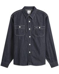 Visvim - Mud Wash Denim Shirt - Lyst