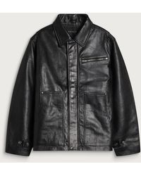 BEACH BRAINS - Welding Leather Jacket - Lyst