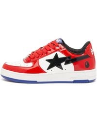 A Bathing Ape - Patent Leather Bape Sta Sneaker - Lyst