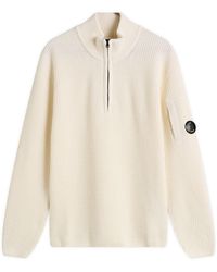 C.P. Company - Half Zip Lambswool Jumper - Lyst