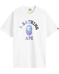 A Bathing Ape - Tie Dye College T-Shirt - Lyst