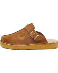 Clarks Trek Wedge Mules in Natural | Lyst Clarks Trek Wedge Mules in Natural | Lyst