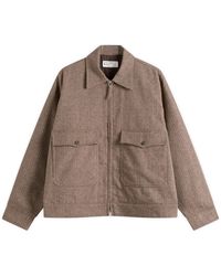Universal Works - Wool Herringbone S130 Jacket - Lyst