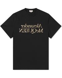 Alexander McQueen - Reflected Foil Logo T-Shirt - Lyst