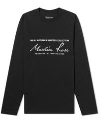 Martine Rose - Long Sleeve Classic Logo Top - Lyst