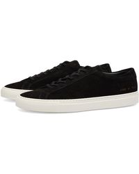 Common Projects - Achilles Low Waxed Suede Sneakers - Lyst