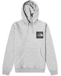 The North Face - Grey Fine Hoodie - Lyst