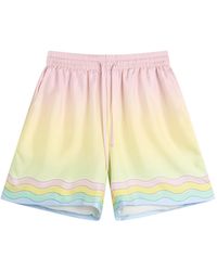 CASABLANCA - For The Love Of Dance Silk Shorts - Lyst