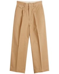 AURALEE - Washed Finx Chino One-Tuck Pants - Lyst