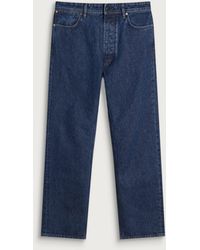 Stone Island - Grainy Denim Straight Leg Jeans - Lyst