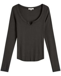 Joah Brown - Henley Long Sleeve Top - Lyst