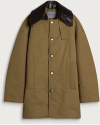 Balenciaga - Heavy Cotton Short Peacoat - Lyst