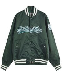 A Bathing Ape - Baseball Varsity Jacket - Lyst
