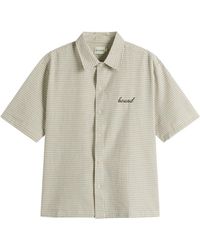 BOUND - Gingham Cropped Shirt - Lyst