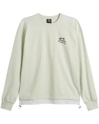 KARMA8A - Layered Long Sleeve Woven Hem T-Shirt - Lyst