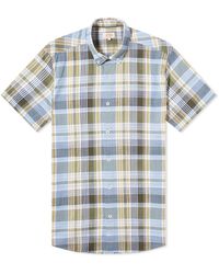 Armor Lux - Button Down Short Sleeve Check Shirt - Lyst