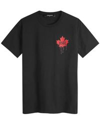 DSquared² - Maple Leaf Logo T-Shirt - Lyst