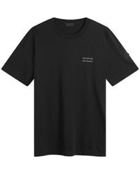 Moncler - Stripe Logo Short Sleeve T-Shirt - Lyst