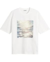 Jil Sander - Wunderlust Wave Print T-Shirt - Lyst