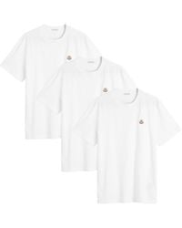 Moncler - Short Sleeve 3 Pack Cotton T-Shirts - Lyst