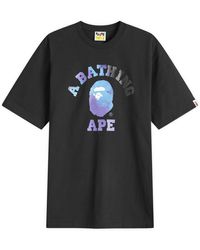 A Bathing Ape - Tie Dye College T-Shirt - Lyst
