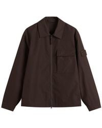 Stone Island - Ghost Weatherproof Cotton Canvas Shirt Jacket - Lyst