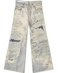 Acne Studios - Printed Wide Leg Jeans - Lyst
