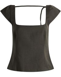 St. Agni - Wool Cap Sleeve Top - Lyst