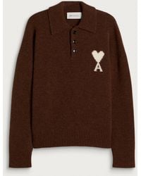 Ami Paris - Contrasted Adc Polo - Lyst