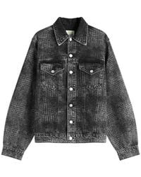 Aries - Lasered Croc Trucker Jacket - Lyst