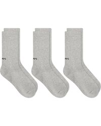 WTAPS - Skivvies 05 3-Pack Sock - Lyst