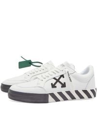 Off-White c/o Virgil Abloh - Off- Low Vulcanized Calf Leather Sneakers - Lyst