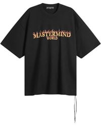 MASTERMIND WORLD - Skull On Fire Short Sleeve T-Shirt - Lyst