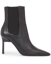 Calvin Klein - Stiletto-Chelsea-Boots Aus Leder - Lyst