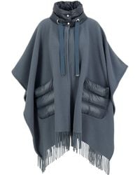 Herno - Poncho aus Wolle mit Kaschmir RESORT - Lyst