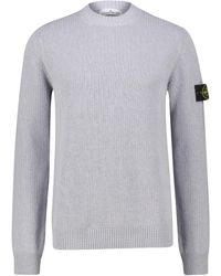 Stone Island - Strickpullover aus Bio-Baumwolle Regular Fit - Lyst