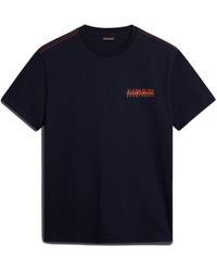 Napapijri - T-Shirt aus Baumwolle S-GRAS Regular Fit kurzarm - Lyst
