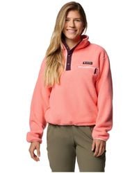 Columbia - Fleecepullover HELVETIA II CROPPED HALF SNAP FLEECE - Lyst