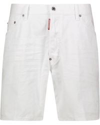 DSquared² - Jeanshorts WHITE BULL MARINE SHORTS Slim Fit - Lyst