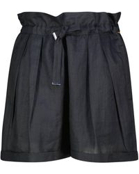 BOSS - Paperbag-Shorts TURRINA aus Ramie - Lyst