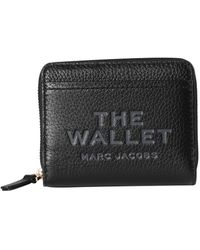 Marc Jacobs - Geldbörse THE LEATHER MINI COMPACT WALLET - Lyst