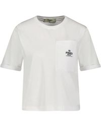 Fendi - T-Shirt aus Baumwolle - Lyst