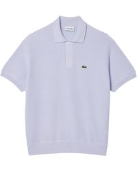Lacoste - Strick-Poloshirt aus Bio-Baumwolle Relaxed Fit - Lyst