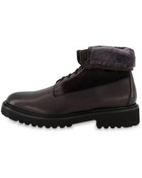 Doucal's - Schnürstiefeletten DERBY aus Leder mit Lammfellfutter - Lyst