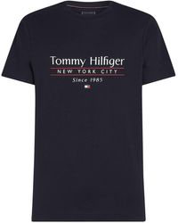 Tommy Hilfiger - T-Shirt HILFIGER CENTER STACK TEE Regular Fit - Lyst