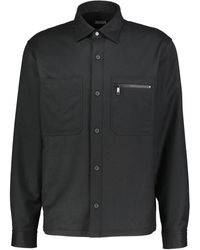 ZEGNA - Hemdjacke aus Merinowolle TECHMERINO OVERSHIRT - Lyst