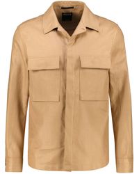 Zegna - Hemdjacke aus Leinen OASI LINO OVERSHIRT - Lyst