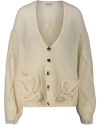 Loewe - Strickjacke mit Mohair ANAGRAM CARDIGAN - Lyst